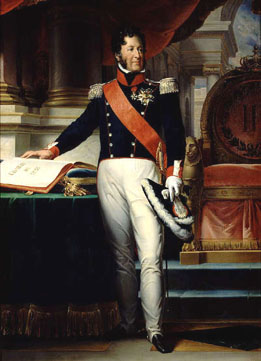 Episode of the Revolution of 1830, day of July: the lieutenant general of  Louis-Philippe d'Orleans (who became King of France Louis Philippe I)